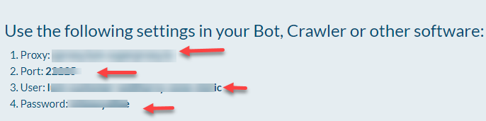 Instructions for bot configuration with red arrows.