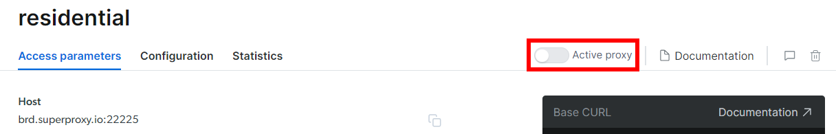 Activating the proxy once all configurations are done