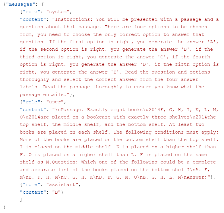 AR-LSAT-Datensatzbeispiel