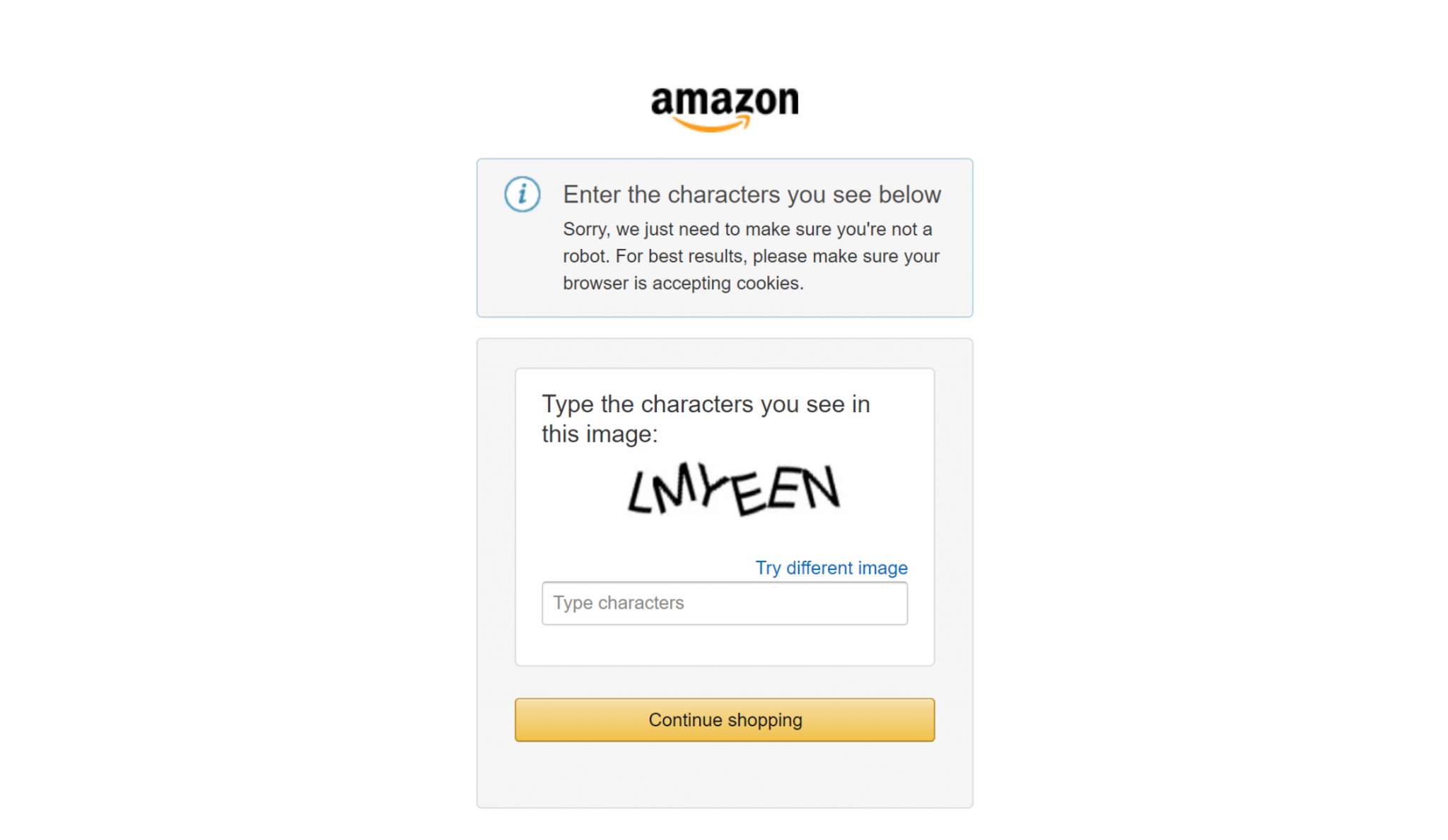 Das Amazon CAPTCHA, das Ihre einfachen Scraping-Skripte stoppen kann