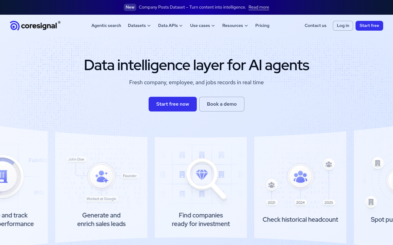 Coresignal B2B-Daten-API